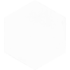 Hexagon White Structured Textured Tile