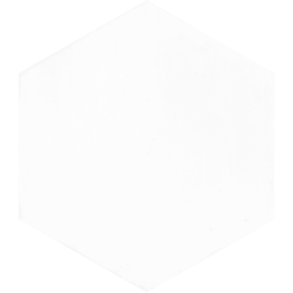 Hexagon White Structured Textured Tile
