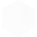 Hexagon White Structured Textured Tile