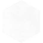 Hexagon White Structured Textured Tile