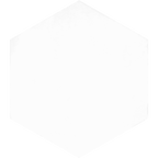 Hexagon White Structured Textured Tile