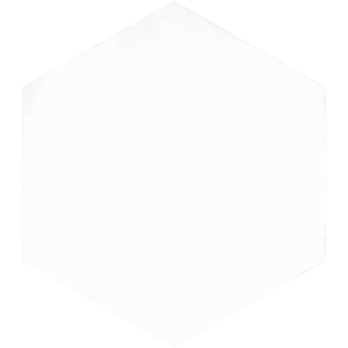 Hexagon White Structured Textured Tile