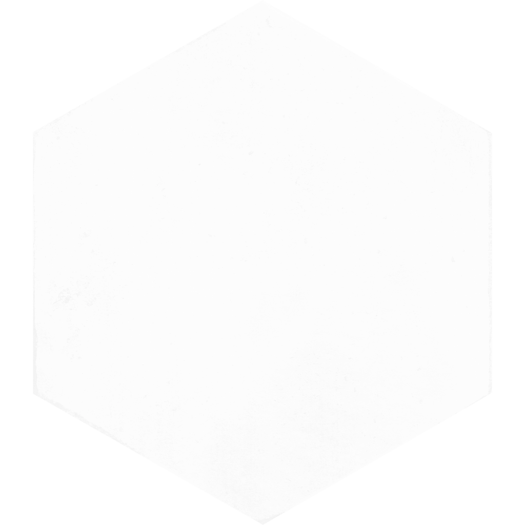 Hexagon White Structured Textured Tile