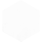 Hexagon White Structured Textured Tile