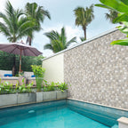 Travertine Modular Beige Textured Tile - lifestyle view