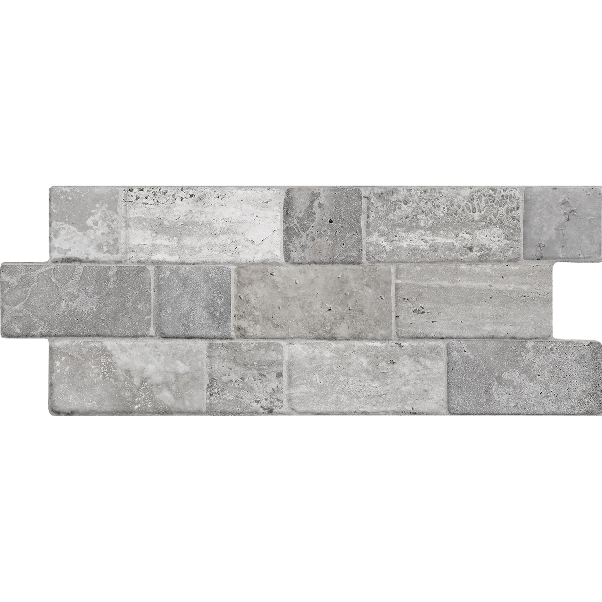Roma Travertine Modular Grey Textured Tile