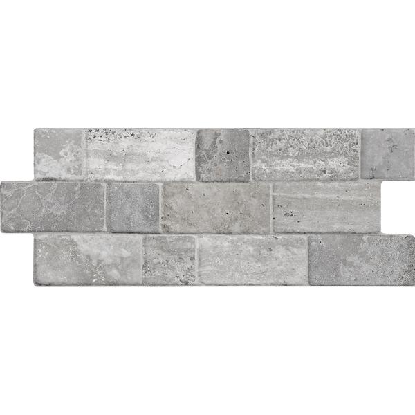 Roma Travertine Modular Grey Textured Tile