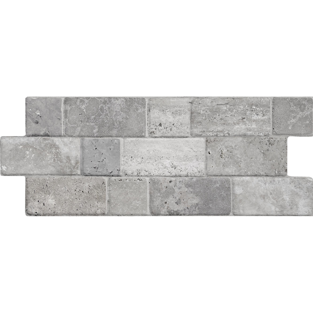 Travertine Modular Grey Textured Tile