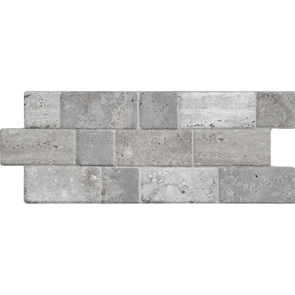Travertine Modular Grey Textured Tile