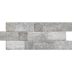 Travertine Modular Grey Textured Tile