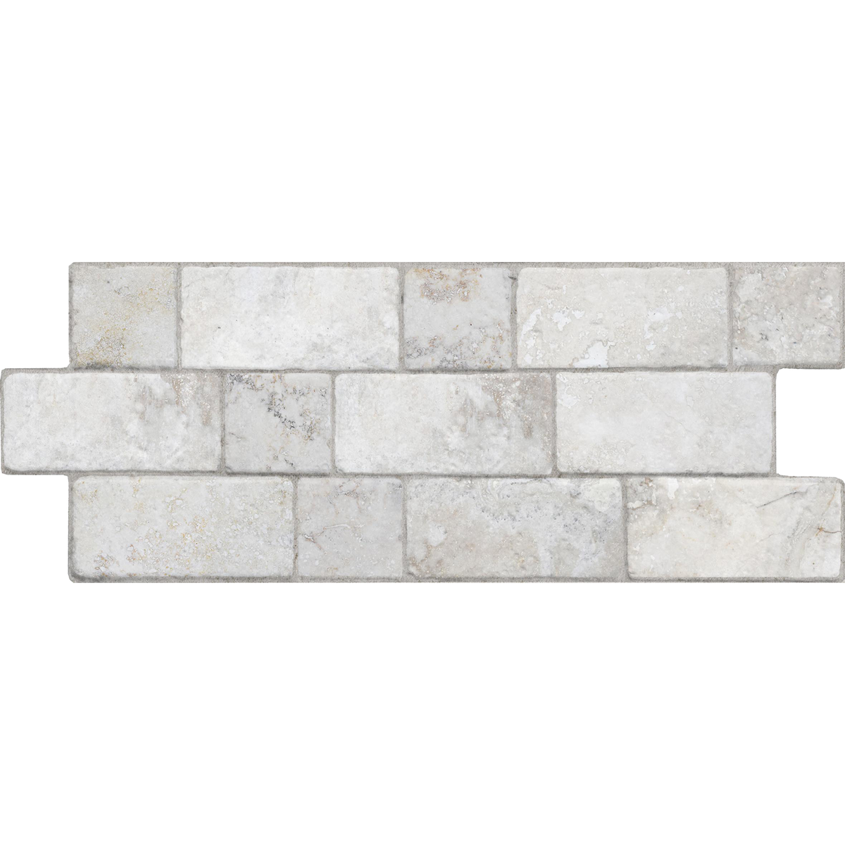 Roma Travertine Modular White Textured Tile