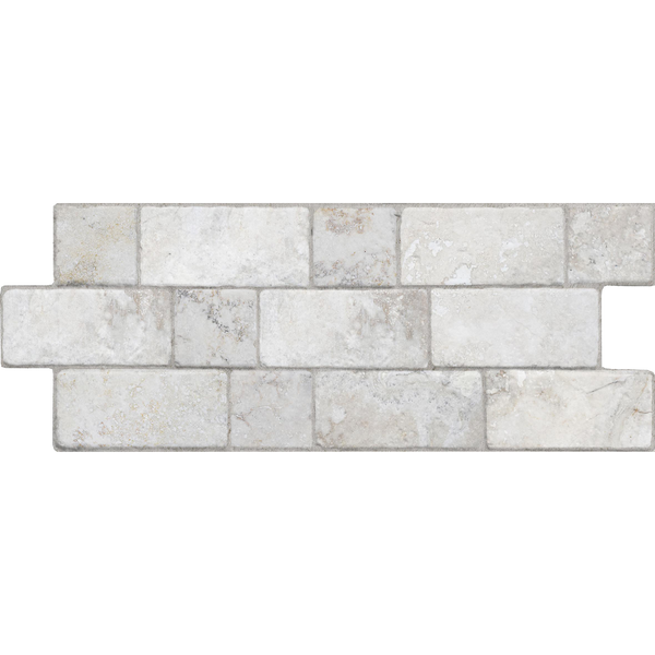 Roma Travertine Modular White Textured Tile