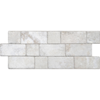 Travertine Modular White Textured Tile