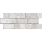 Travertine Modular White Textured Tile