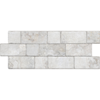 Travertine Modular White Textured Tile
