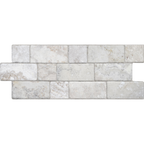 Travertine Modular White Textured Tile
