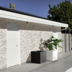 Travertine Modular White Textured Tile - lifestyle view