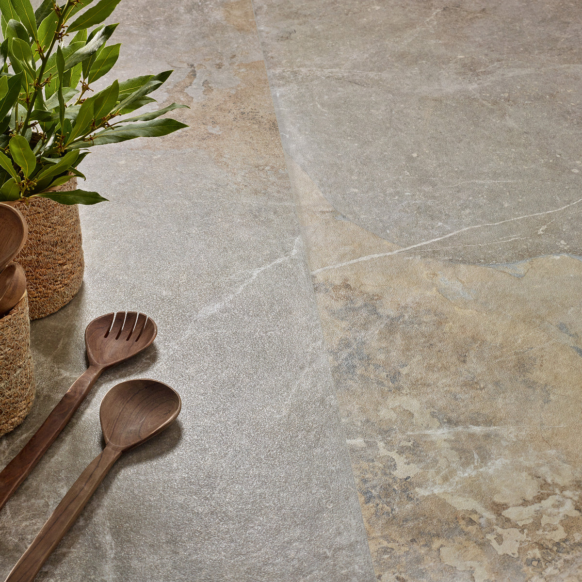 Slate Grey Matt Tile - lifestyle view