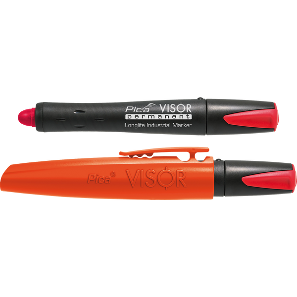 Visor Permanent Marker Red