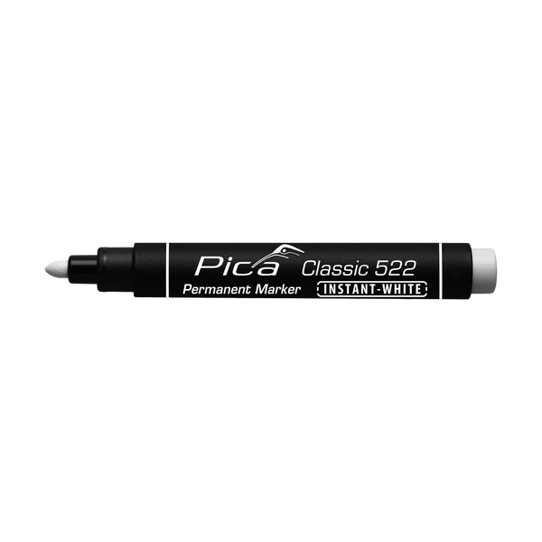 White Permanent Marker Round Tip 1-4mm