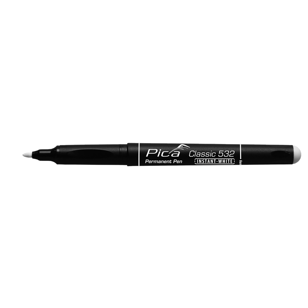 White Permanent Pen Round Tip 1-2mm