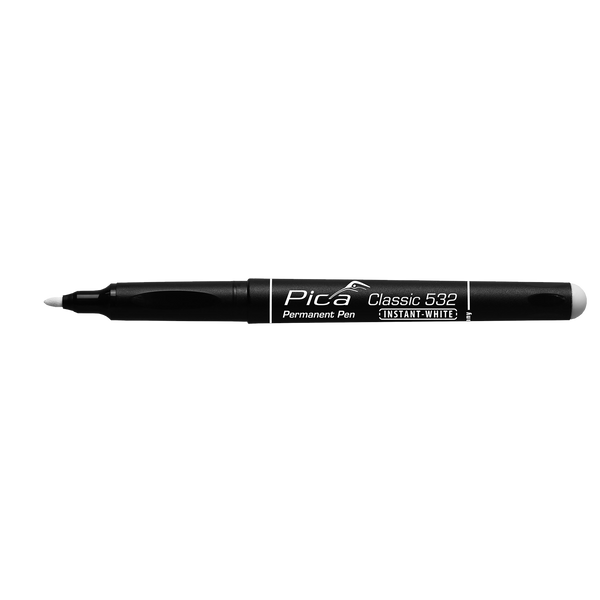 White Permanent Pen Round Tip 1-2mm