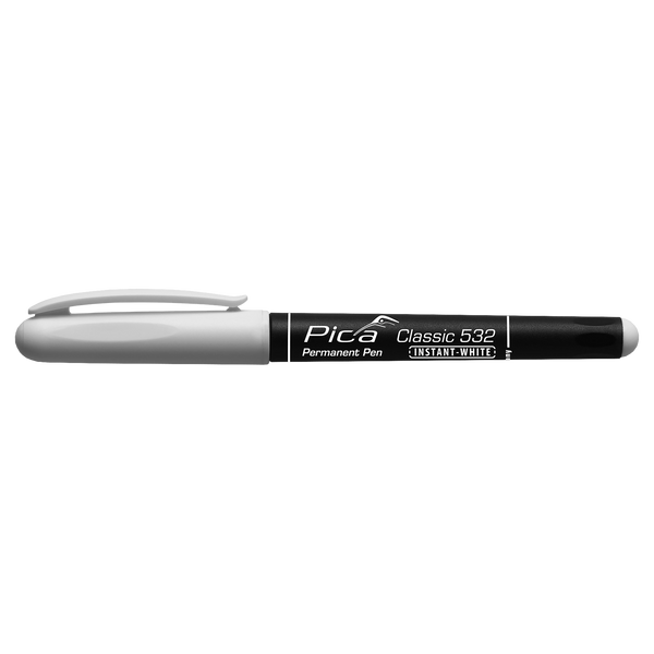 White Permanent Pen Round Tip 1-2mm