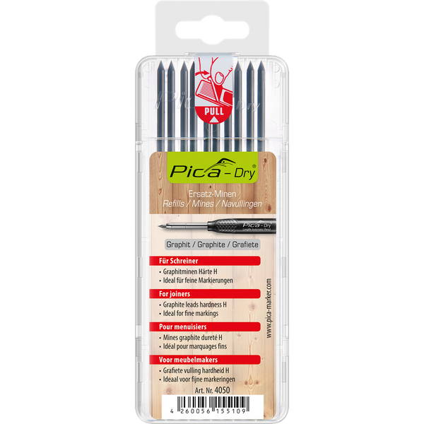 Dry Graphite H Refill Set 10 Leads Each Set