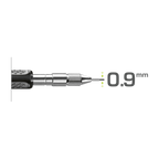 Fine Dry Auto Pencil With 5 Graphite 0.9mm Leads