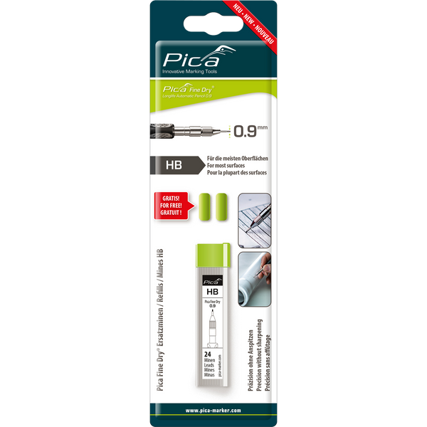 Fine Dry Graphite HB Refill Set 24 Leads Each Set