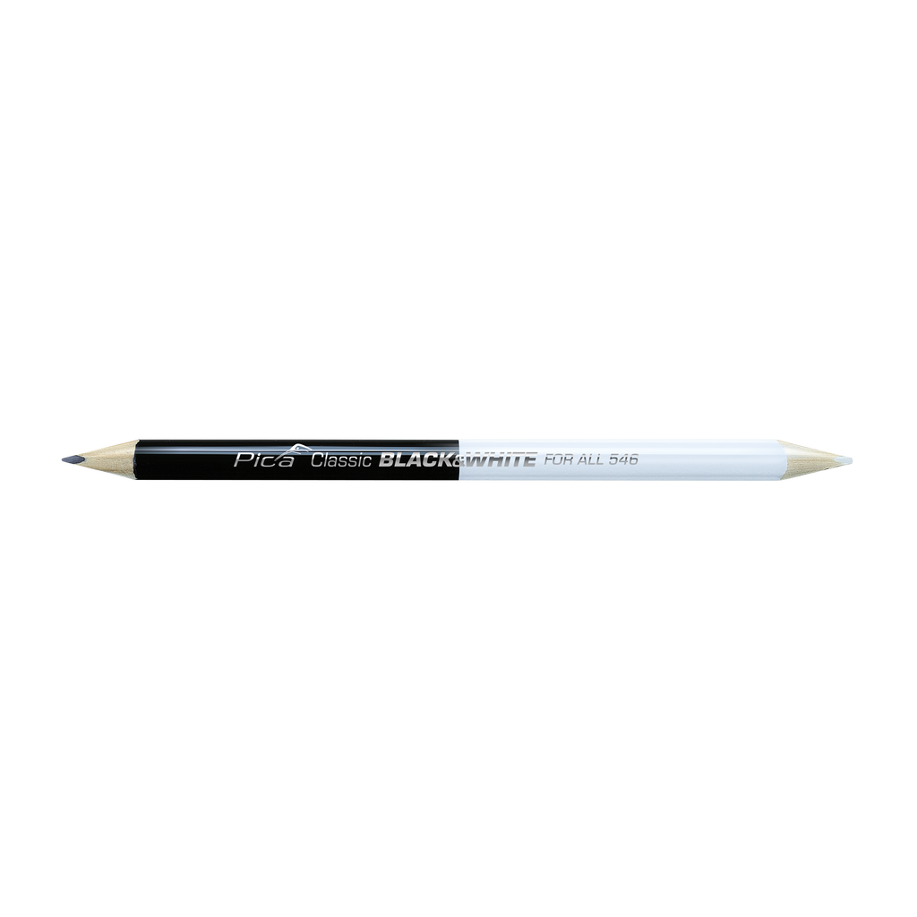 23cm Double Pencil Black and White