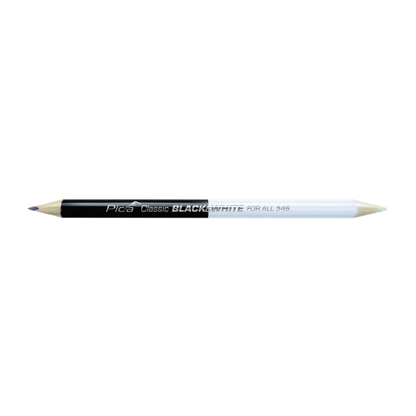 23cm Double Pencil Black and White