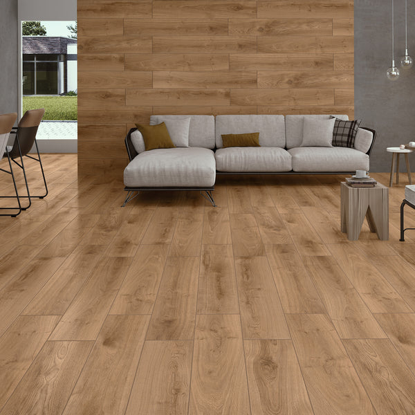 Brown Matt Tile - lifestyle view
