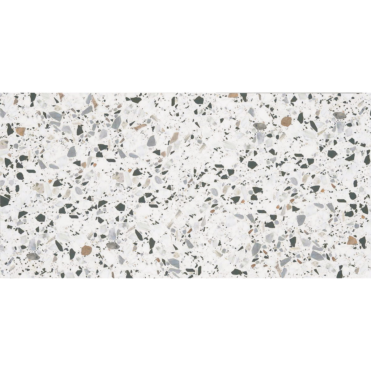 Terrazzo Bianco Textured Tile Sample