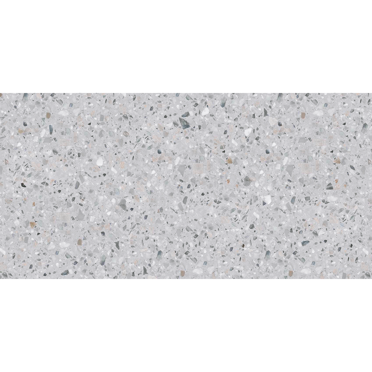 Terrazzo Grigio Textured Tile Sample