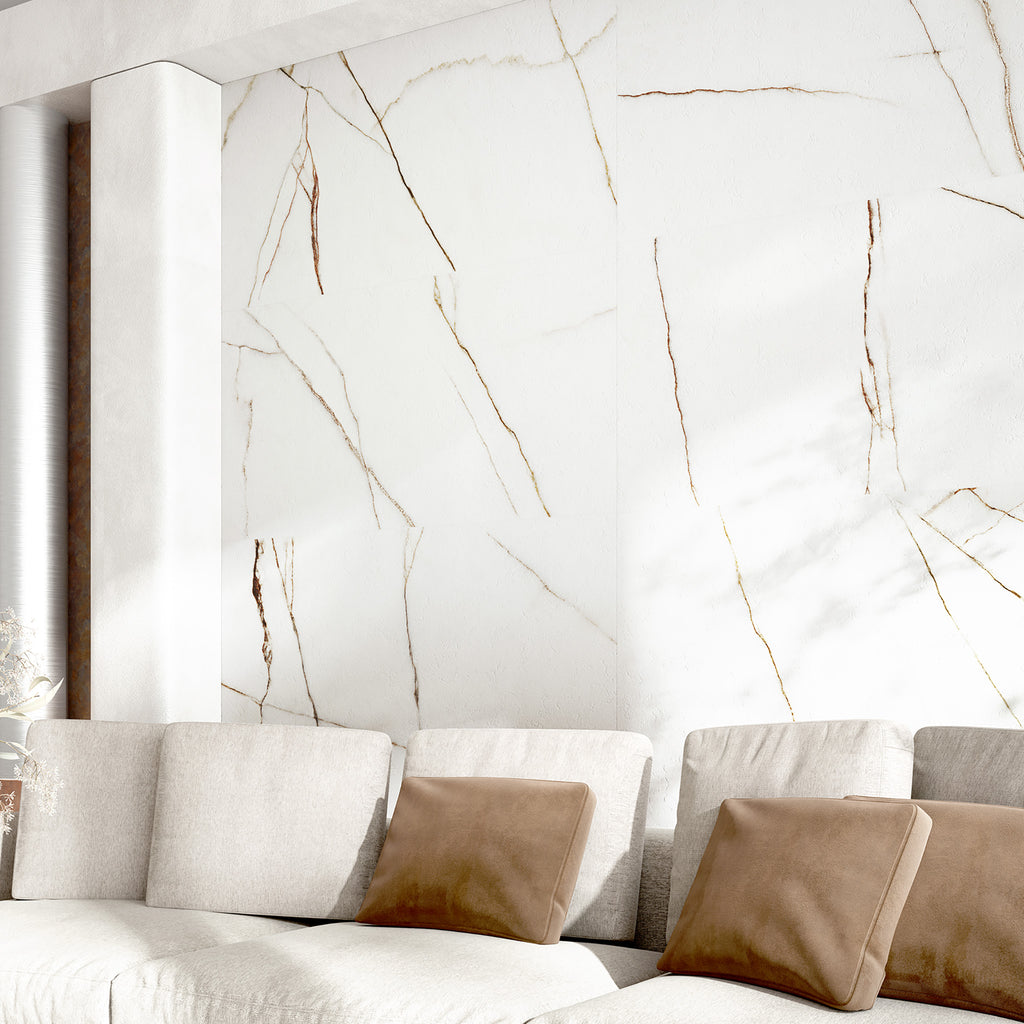 Marble Gold Matt Tile - lifestyle view