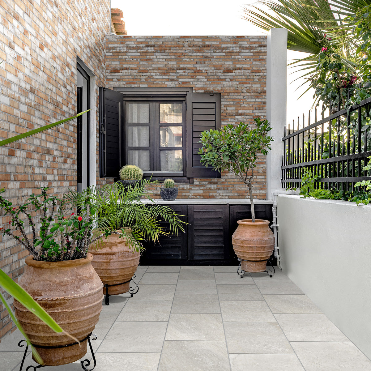 Red Textured Tile - lifestyle view