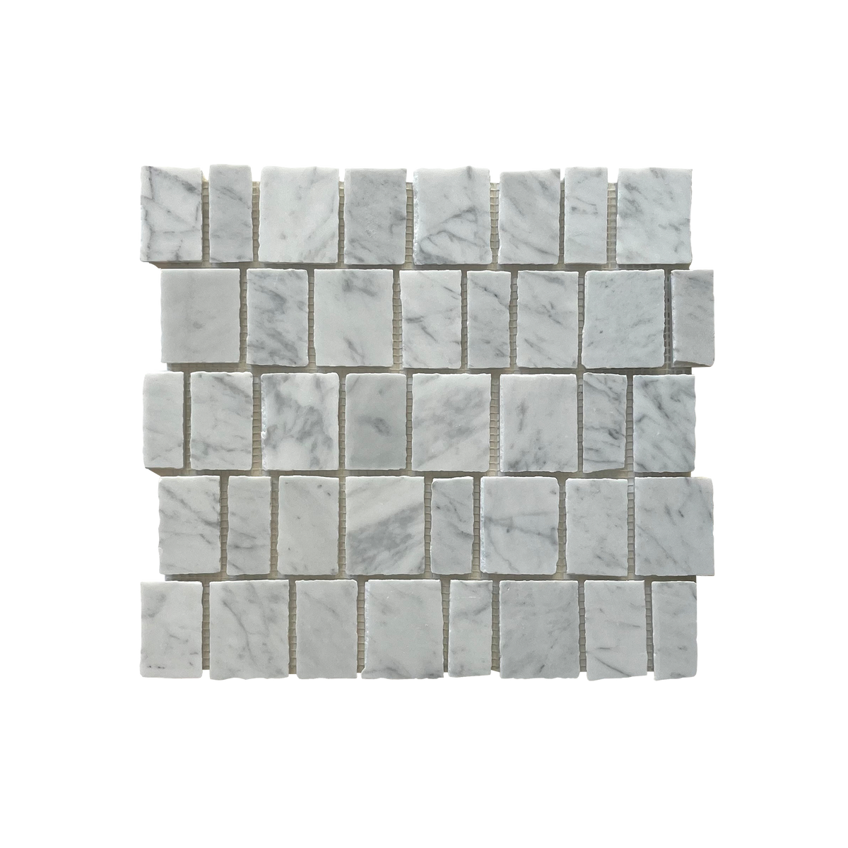 Natural Marble Bianco Carrara Appia Honed Mosaic