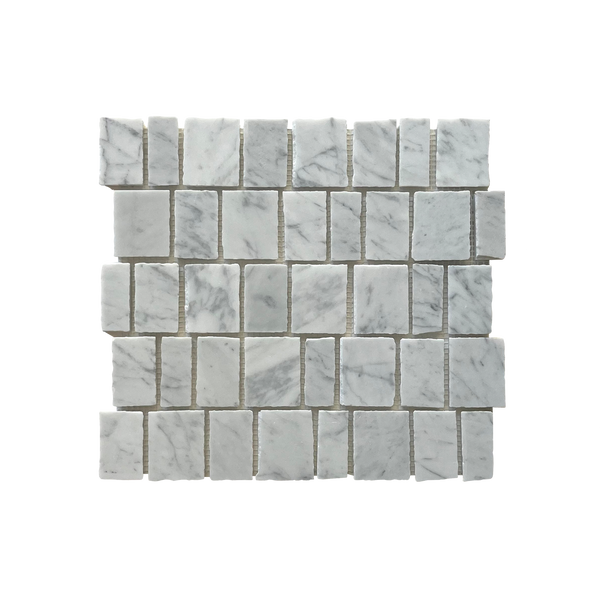 Natural Marble Bianco Carrara Appia Honed Mosaic