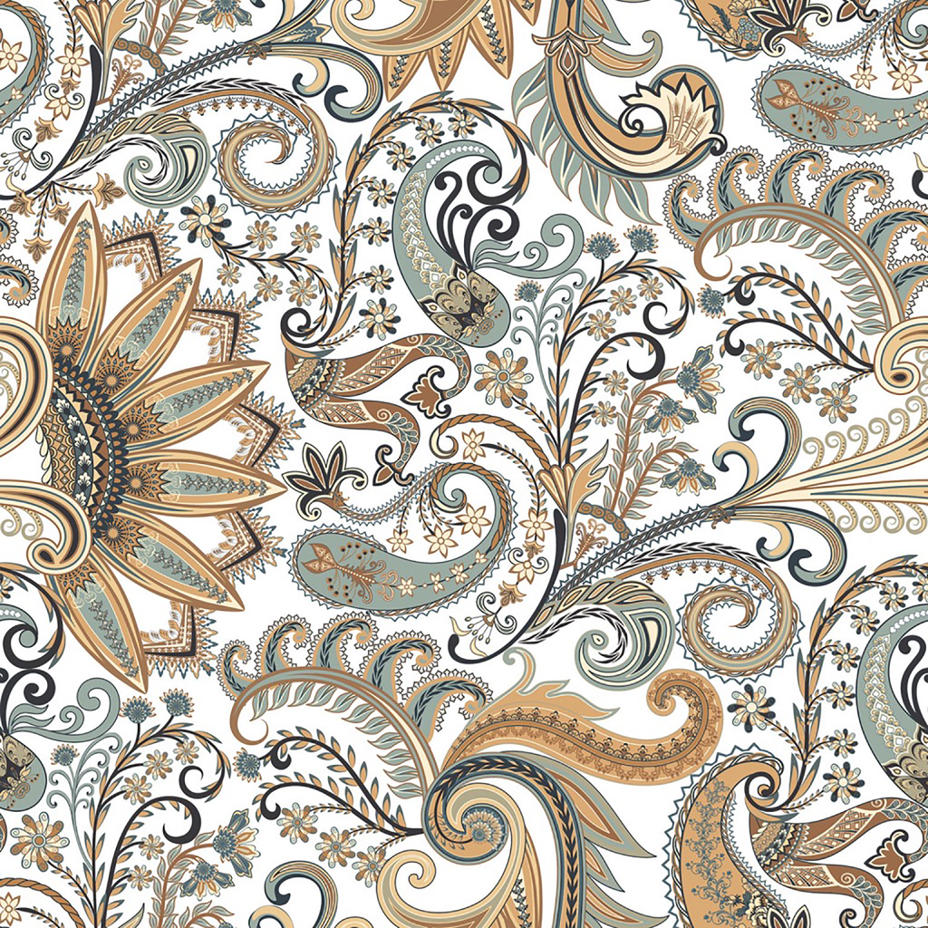 Boteh-Mura Mura Multi Colour Matt Tile