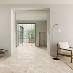 Travertine Crema Microtec Textured Tile - lifestyle view