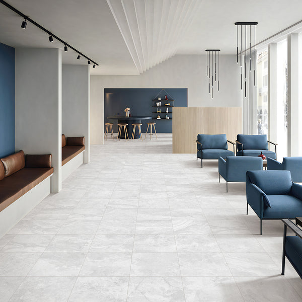 Travertine Cenere Microtec Textured Tile - lifestyle view
