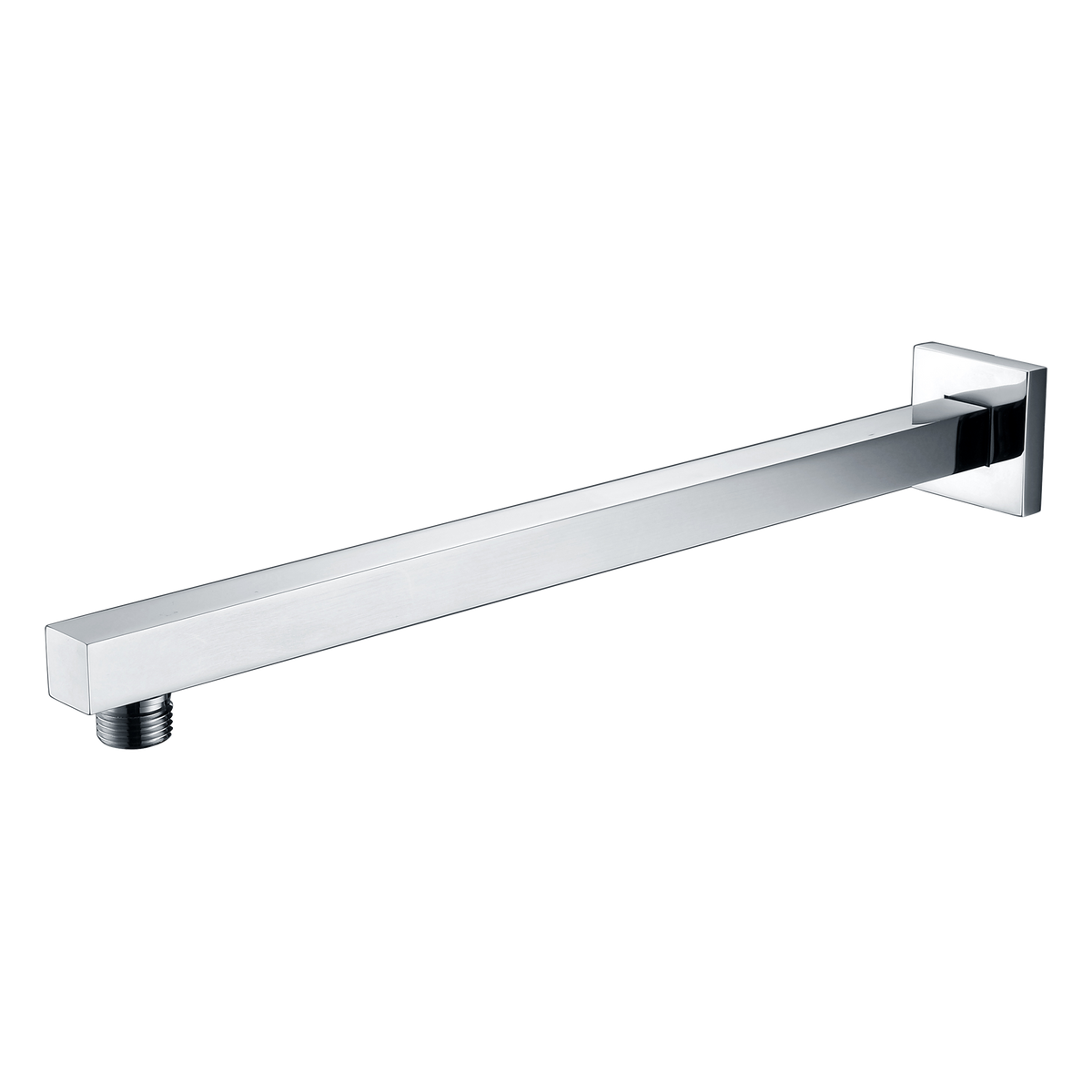 Square Straight Shower Arm 400 Chrome