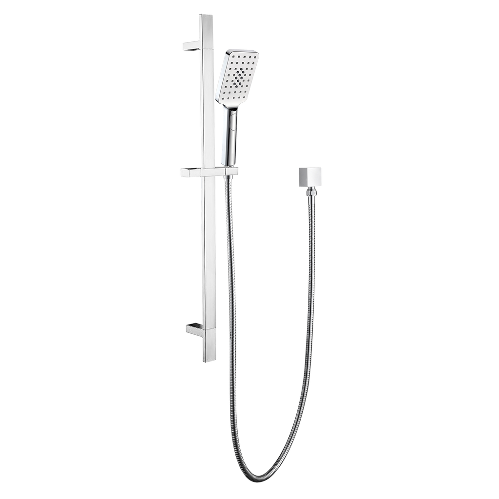 Square Sliding Shower Set Chrome
