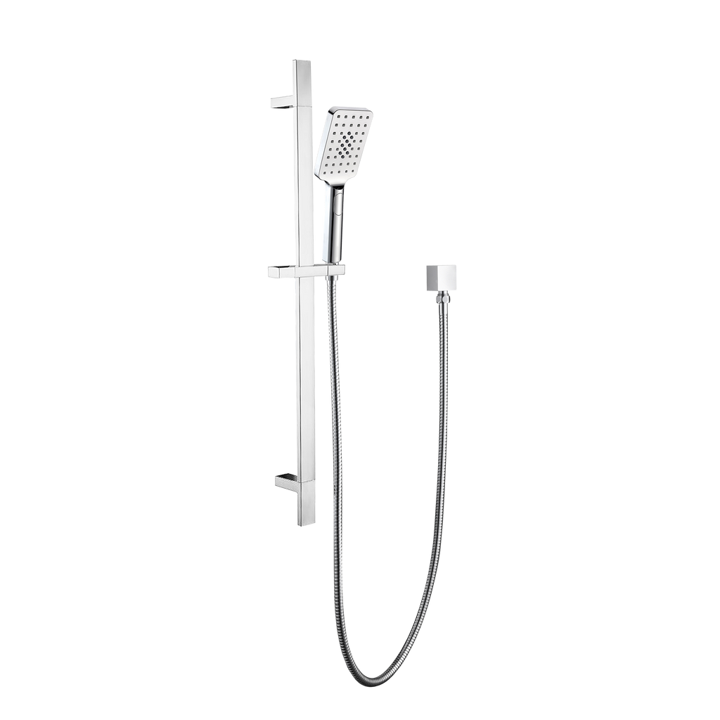 Square Sliding Shower Set Chrome