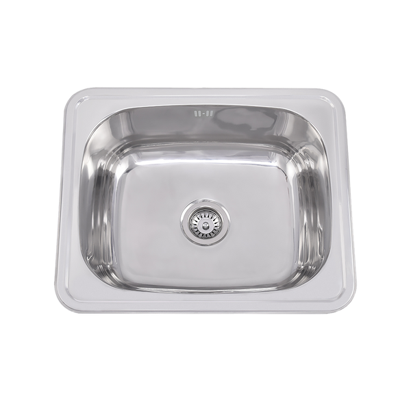 Laundry Insert Trough 610x510 45L Stainless Steel with Overflow