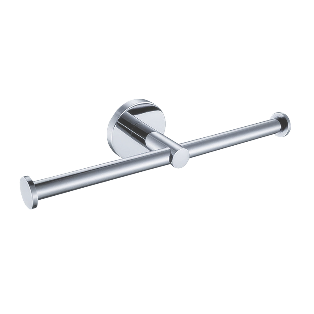 Double Toilet Roll Holder Chrome
