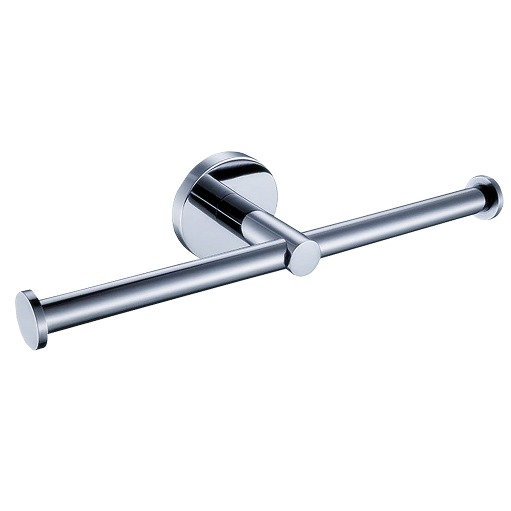 Double Toilet Roll Holder Chrome