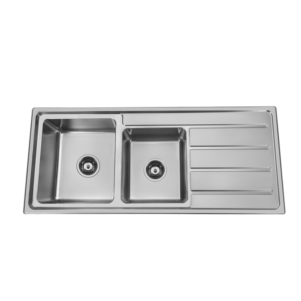 1 & 3/4 LHB Sink 1TH 1160x500 Stainless Steel