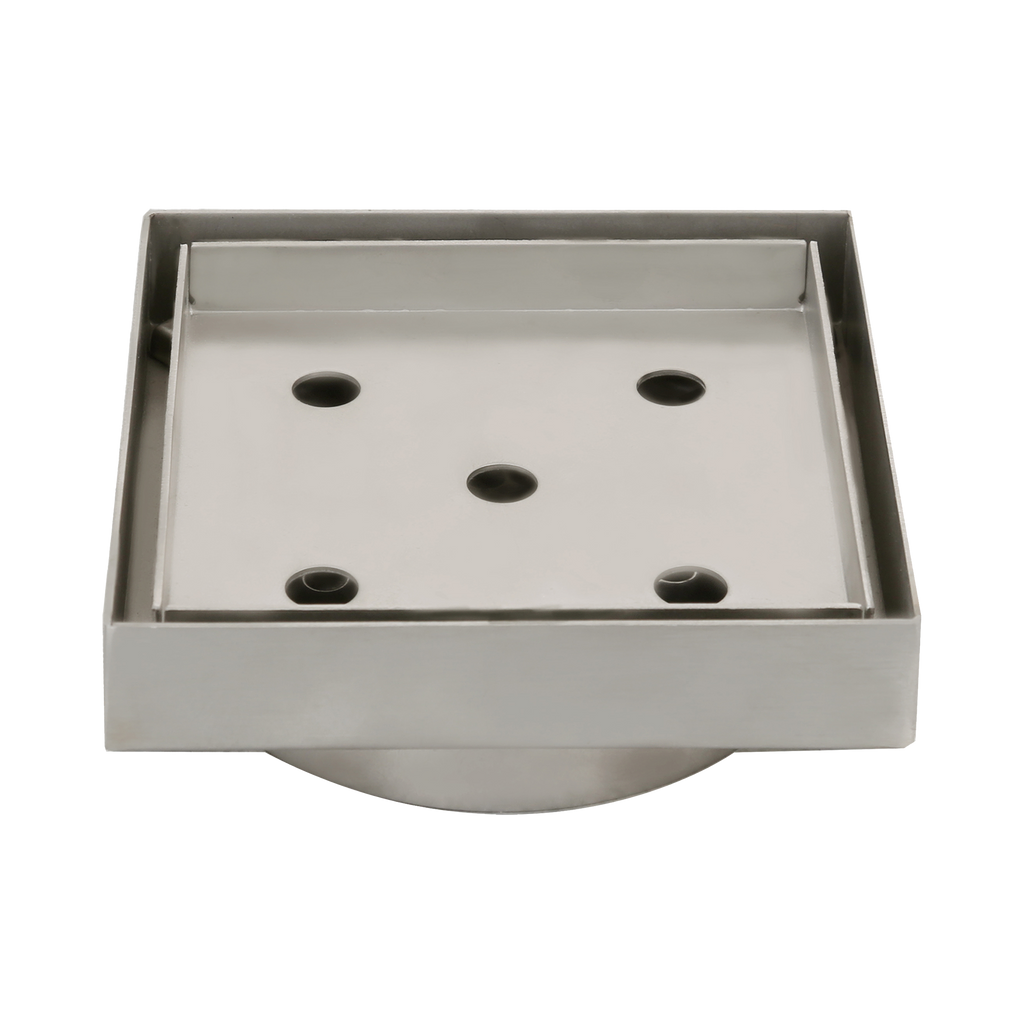 Tile Insert 106 x 106 x 100mm Brushed Nickel